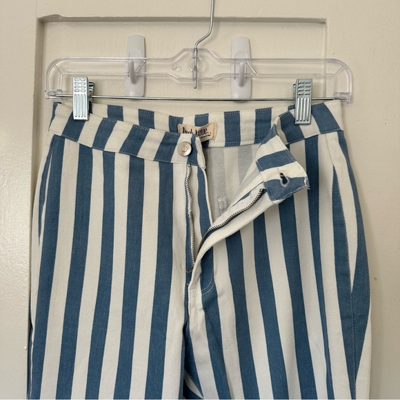 NWOT Striped Bell Bottom Demin Jeans - Picture 7 of 8